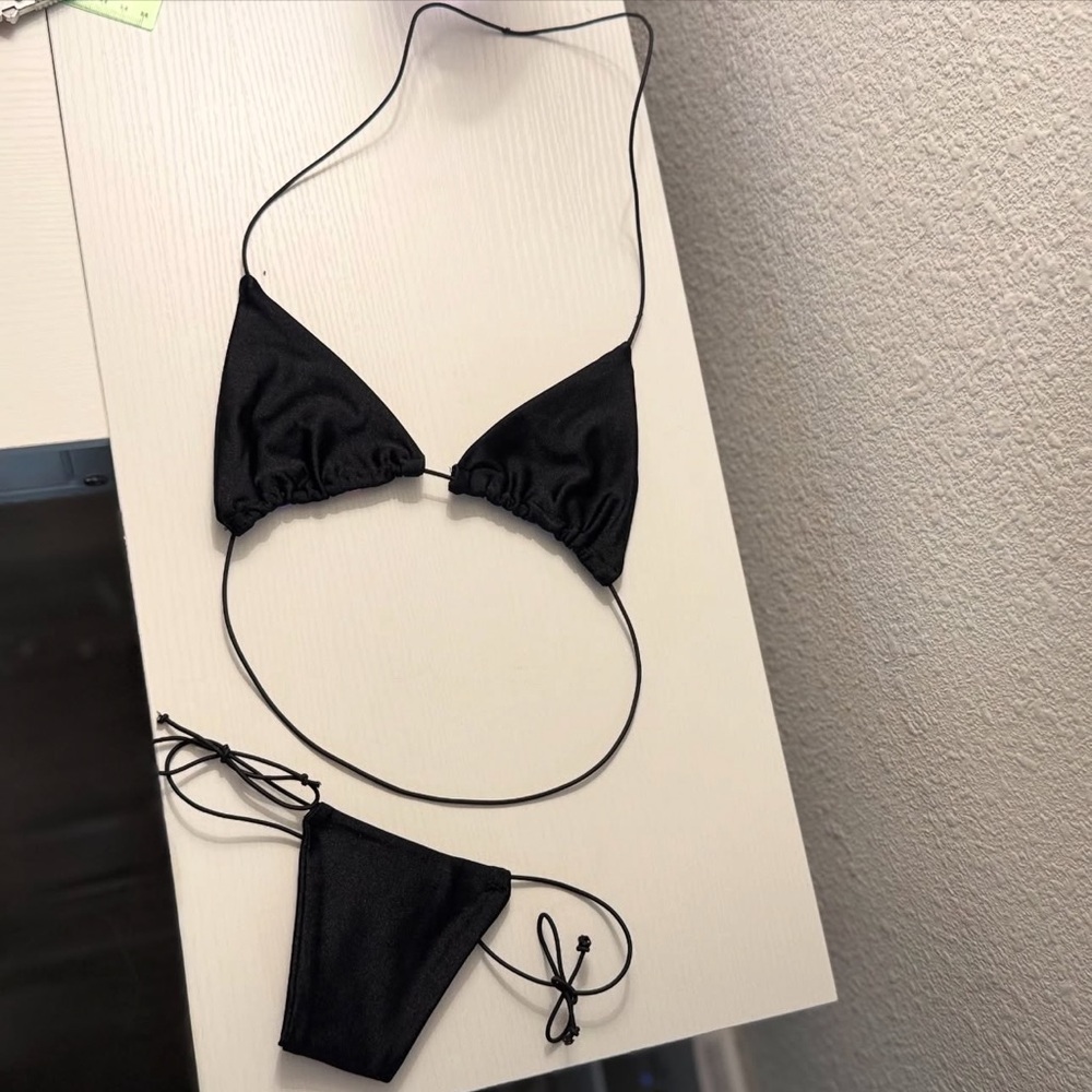 Black Triangle Bikini Set